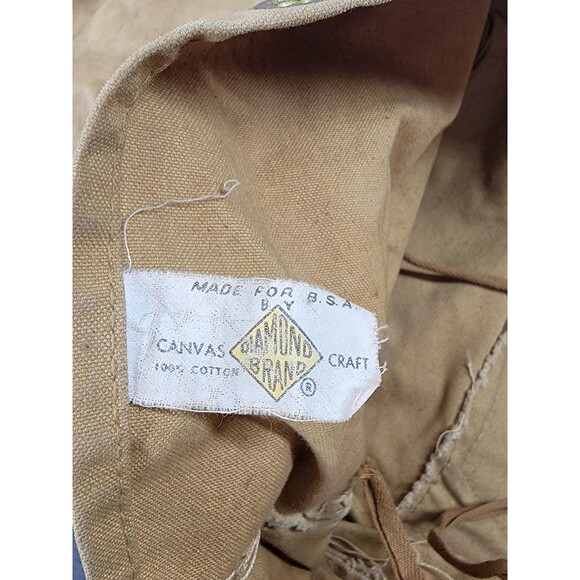 Vintage Boy Scouts of America National Council Canvas Leather Backpack Rustic - Picture 9 of 16